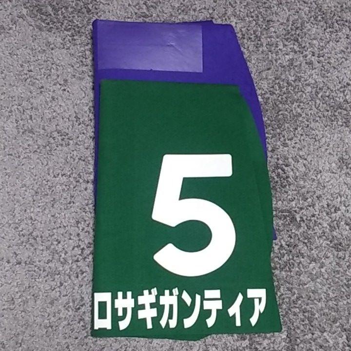 シャア様専用　競馬使用済みゼッケン　青色G1　緑色G3 2枚セット